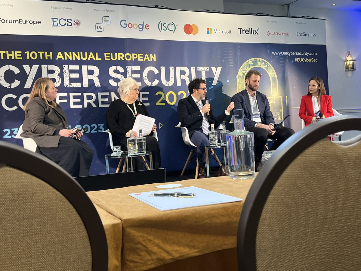 A great panel on Critical Infrastructure @VisionwareSi #eucybersec