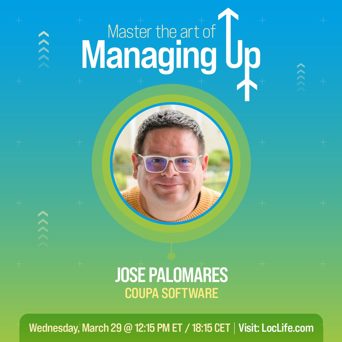 acclaro_inc's tweet image. How (and why) should you manage up successfully at work?

@localizing, Director of Localization at @Coupa and other experts will discuss this at the next #LocLifeEvent. We hope to see you there!

Book your seat 👉 bit.ly/3ZpFScx #LocLife #LivingLocLife #ManagingUp