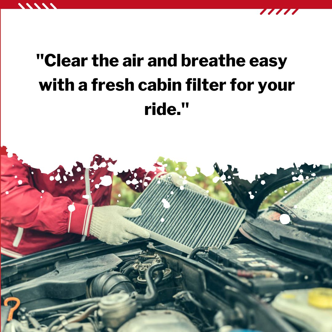 habauto's tweet photo. "Breathing clean, driving happy - Don't forget to replace your car cabin filter regularly for a healthier and more comfortable ride."
Get in touch with us today to schedule your appointment.
βοΈ 905-549-7665
https://t.co/REU0Z5S1Mc
#hamiltonalignmentandbrakes #HABAUTO https://t.co/ePq21baglU