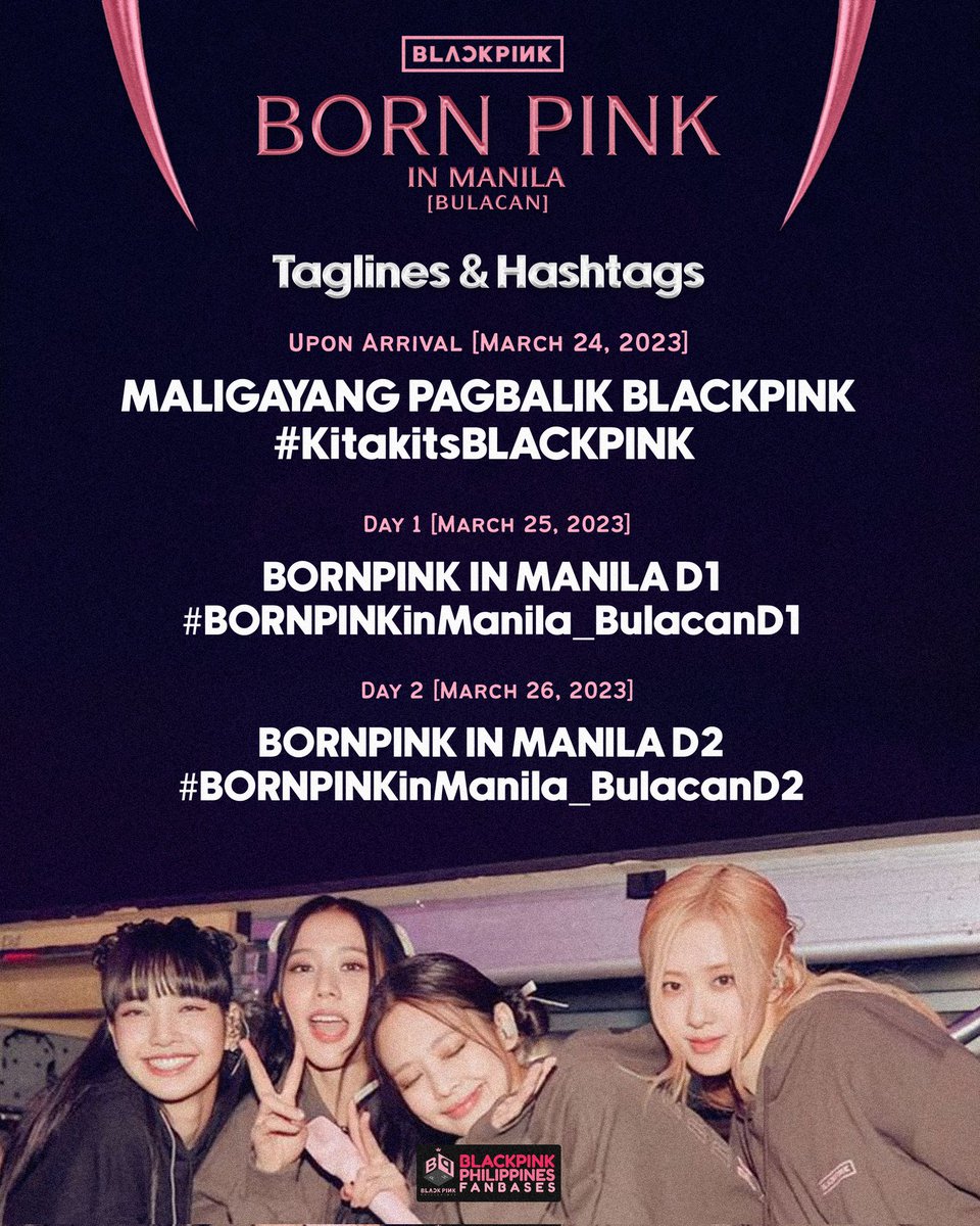 BLACKPINK PH 🇵🇭 on Twitter "RT BLACKPINK_PH BORNPINKINMANILA