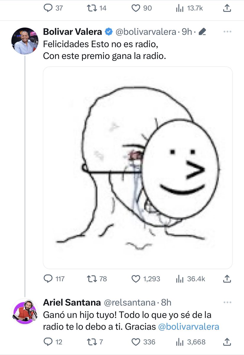Cuanta vaina con esta vaina, se dicen diplomáticamente par de vaina, que vaina esta pero, ellos se entienden con su vaina. <a href="/bolivarvalera/">Bolivar Valera</a> <a href="/ElNaguero11/">EL NAGUERO</a> <a href="/relsantana/">Ariel Santana</a>