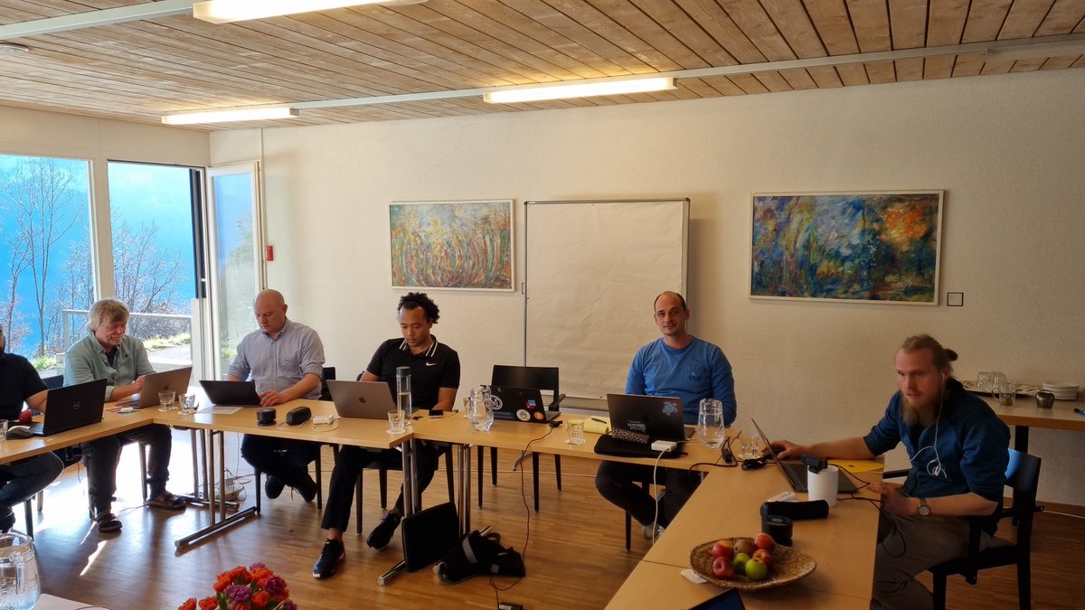 onocoyRTK's tweet photo. Kicking-off our spring workshop. Good progress being made!

And the view is amazing! 🇨🇭🏔🍻 https://t.co/QQ3smzg8M2