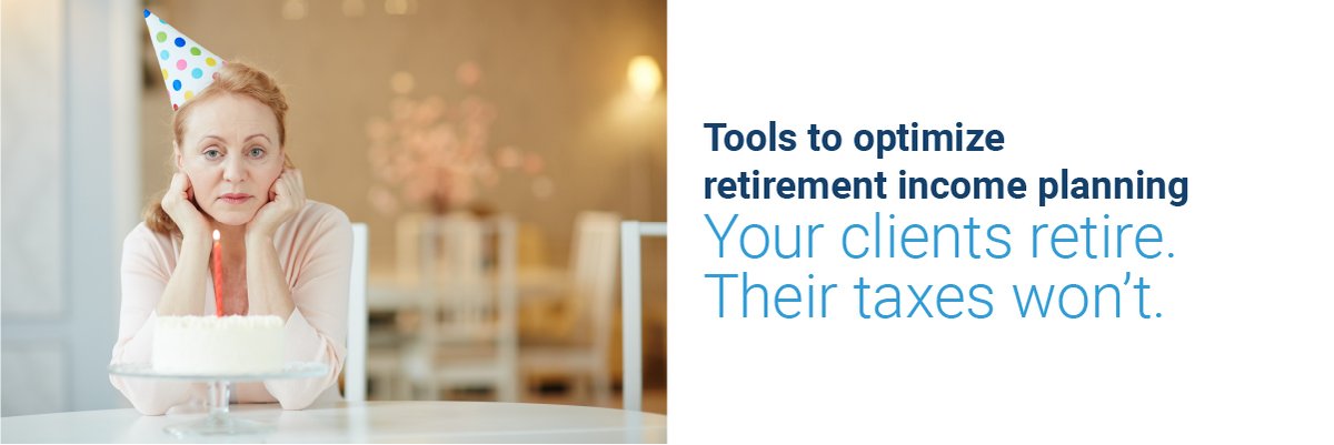 Your client is retired &amp; an unexpected guest has crashed the party – taxes. When your client was working, taxes were predetermined. When they retire, you need tools to help. With our Income Planning and Paycheck applications, those tools are in your kit. 
ow.ly/ZvhP50Ica7Q