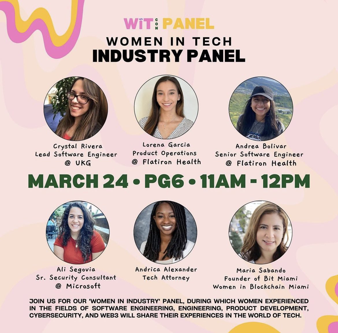 blockchain1ife's tweet photo. Join us tomorrow for a can’t-miss industry panel talk featuring powerhouse women in tech at #WiTCON 💫
-
-
Women in Computer Science , Women in CyberSecurity (WiCyS), INIT FIU
#wics #womenintech #FIU #miamitech #diversityintech #wicsFIU https://t.co/W4C329erpW
