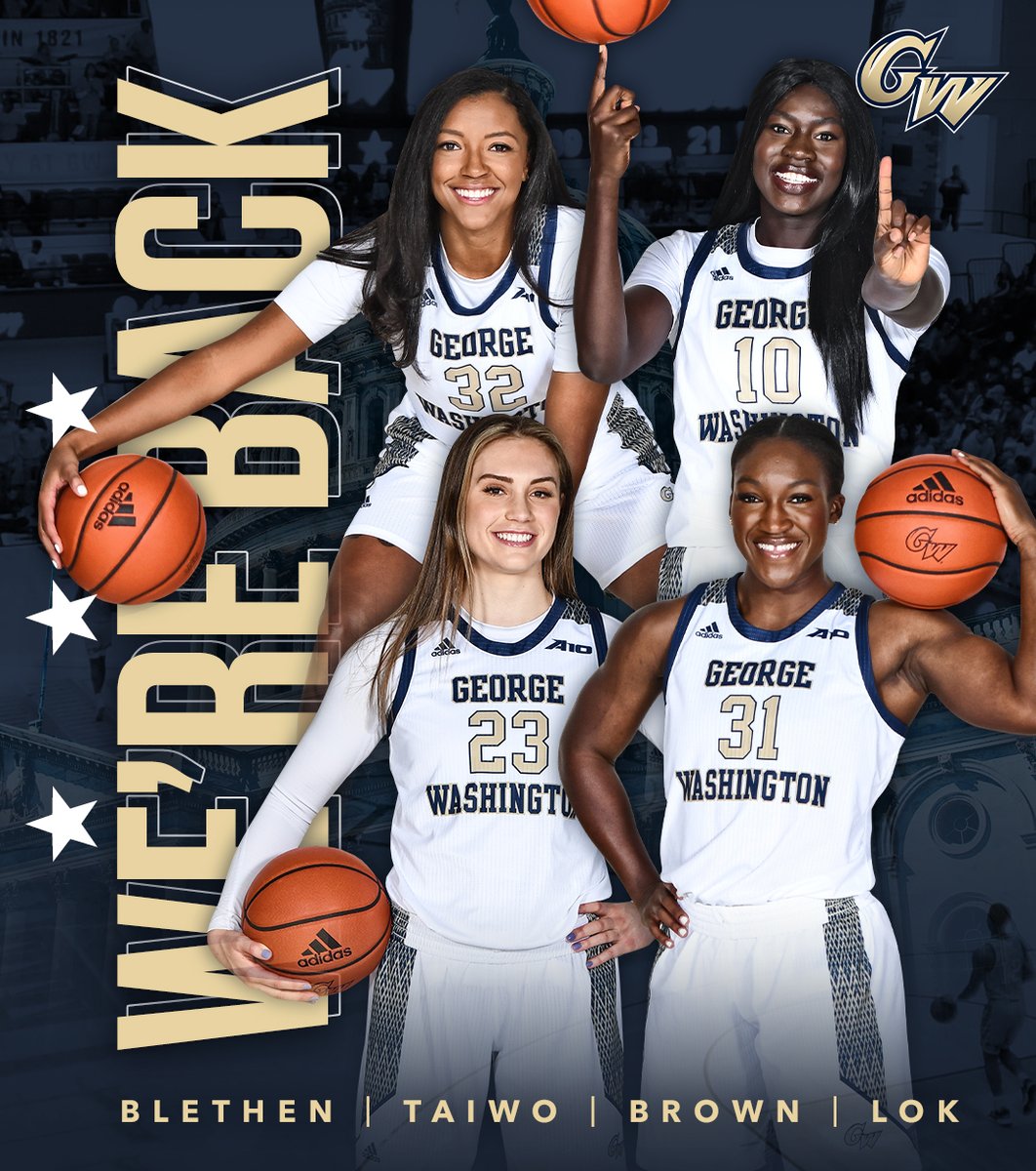 GW_WBB's tweet photo. 𝘽𝙖𝙘𝙠 𝙇𝙞𝙠𝙚 𝙒𝙚 𝙉𝙚𝙫𝙚𝙧 𝙇𝙚𝙛𝙩‼️

#RaiseHigh https://t.co/nRxXaglhHv
