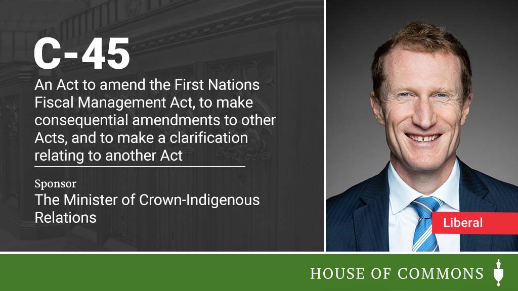 HoCChamber's tweet image. .@MarcMillerVM introduced Bill #C45 in the #HoC. 

The full text of the Bill will be available later today: ow.ly/gtqy50EMc7z