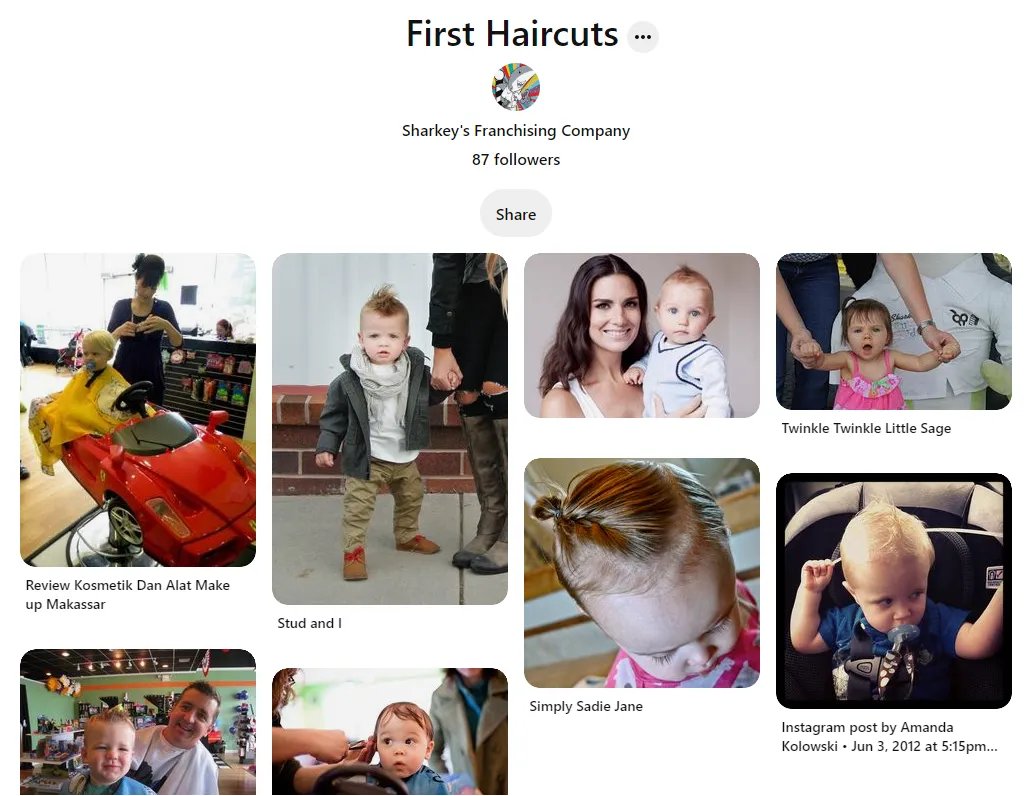 SharkeysHair's tweet photo. Make your baby’s 👶 #FirstHairCut ✂️ memorable📜 at #SharkeysCutsForKids. See our @pinterest board here: https://t.co/42TCsxiI5K https://t.co/zDnz0hp9C4