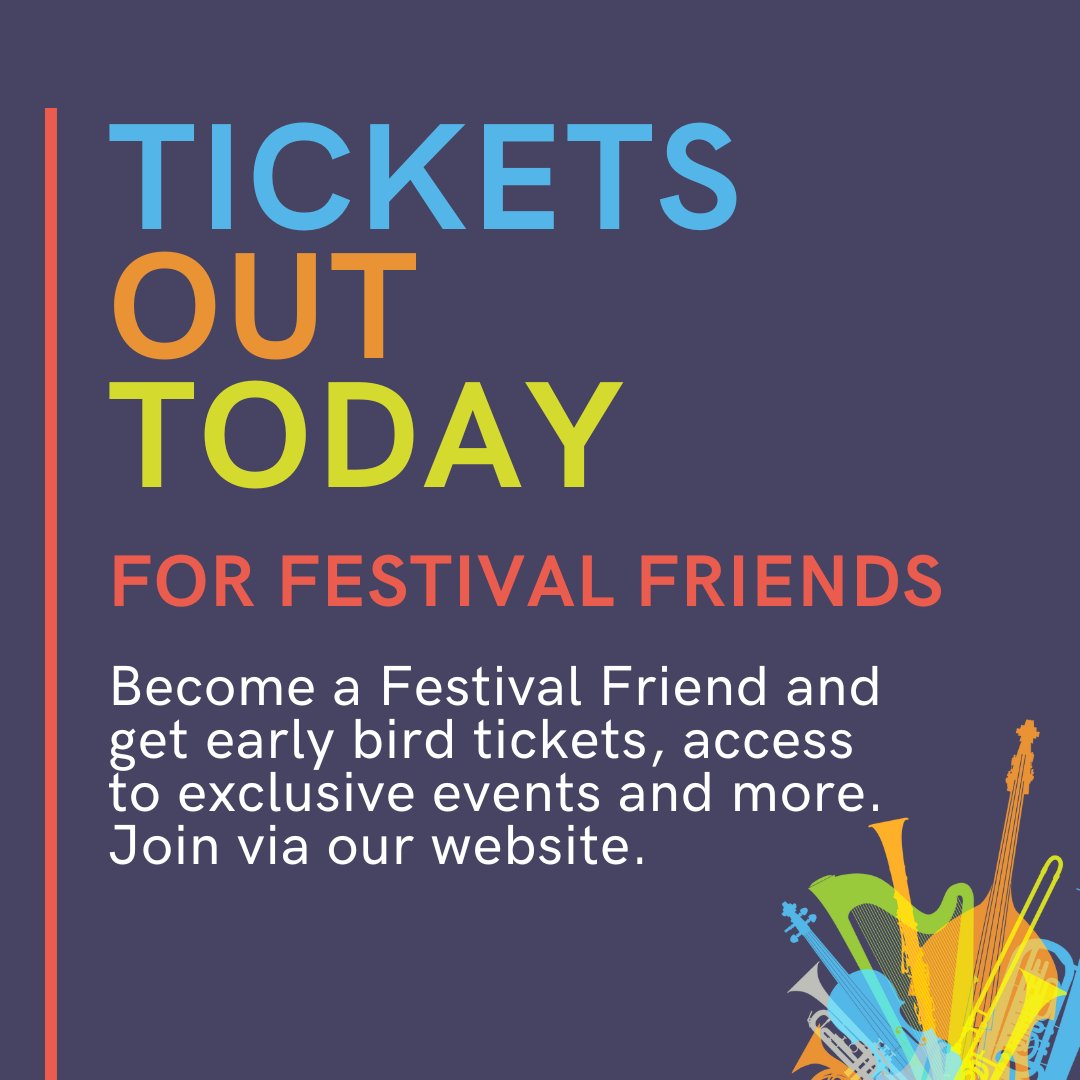 It's ticket day...for our festival friends!

Don't miss out.

Buy tickets today 🔗 budleighmusicfestival.co.uk

#Budleigh #BudleighMusicFestival #Music #Festival #Budleigh #Exeter #Devon #SouthWest