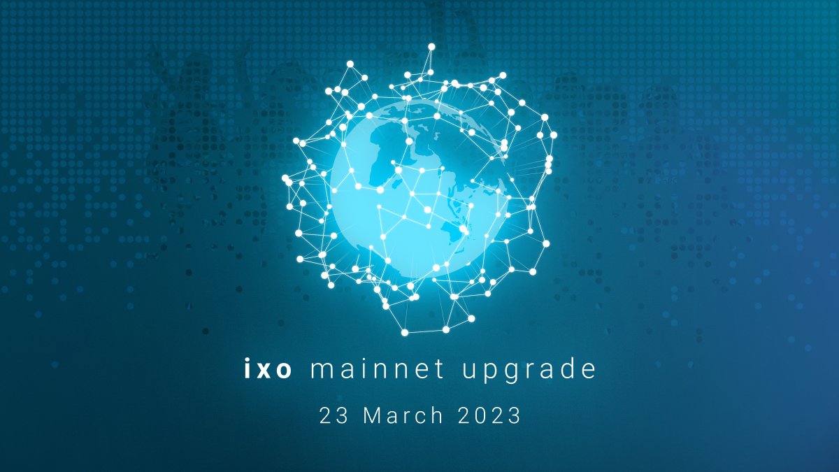 ixoworld's tweet photo. With today's upgrade, validators of the ixo chain have successfully advanced core infrastructure for the Web3 #InternetOfImpact
This is another big software release from the ixo team within 6 months since the December Mundo upgrade.
Let's explore some of the new features... ๐งต https://t.co/WCwL74HICs