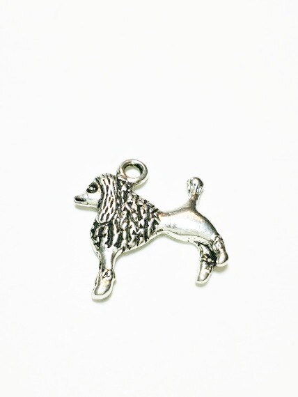 5 Dog Poodle Charm Antique Silver Tone, 766 tuppu.net/99b9e5ef #VickysJewelrySupply #cabochons #Beads #charms #Jewelrysupplies #craft supplies #letterbeads #handmadejewelry #stampingsupplies #Etsy #PetCharm