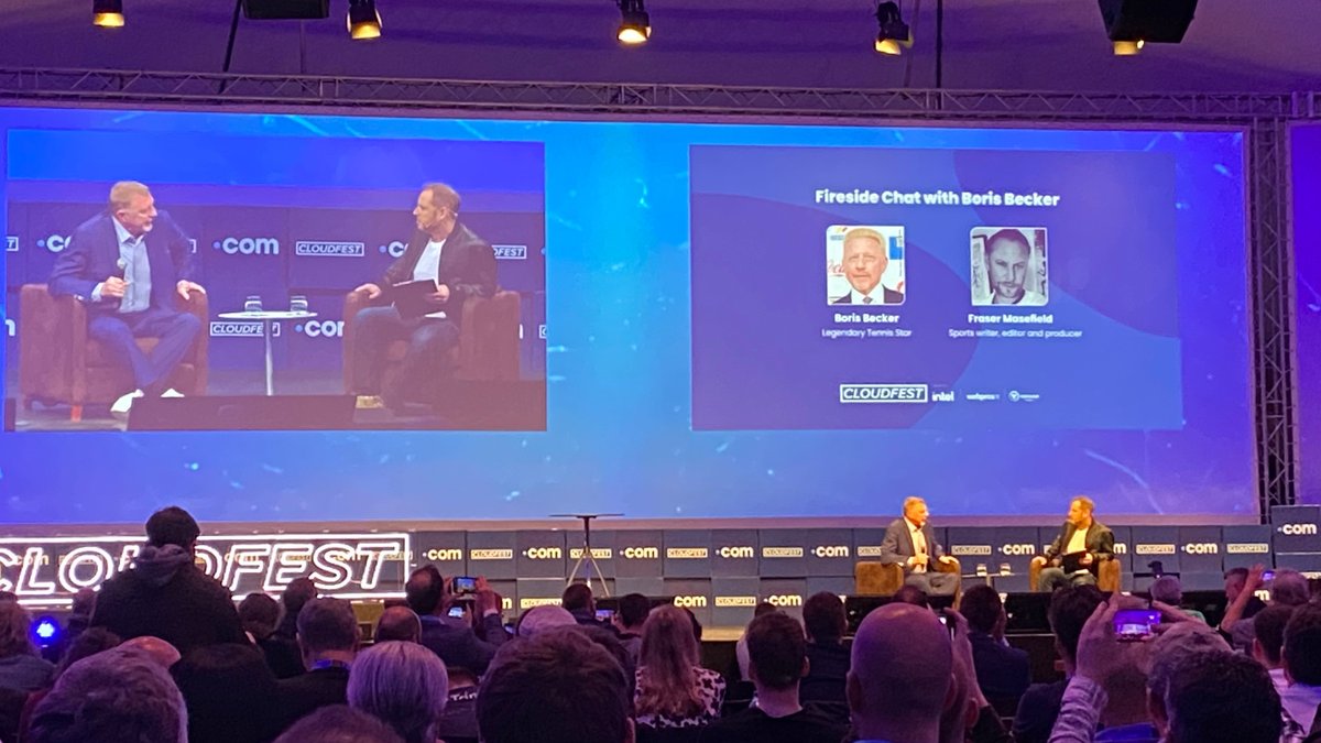 Unser Tenniswunder Boris Becker auf der Bühne! #CloudFest #delltechcsp #iwork4dell