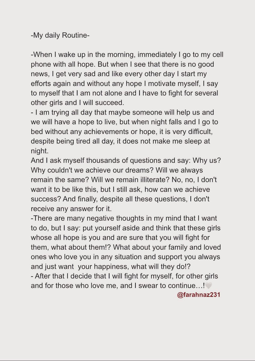Farahnaz231's tweet photo. I don't know why, but I cried myself while writing this, Maybe it doesn't matter to you, because as far as I have seen and understood, people don't pay attention when you need help and only show sympathy to those who don't need them. @smrmerriman @lynnebaird8 @FelicityOgilvie https://t.co/K7dLdH5WFs