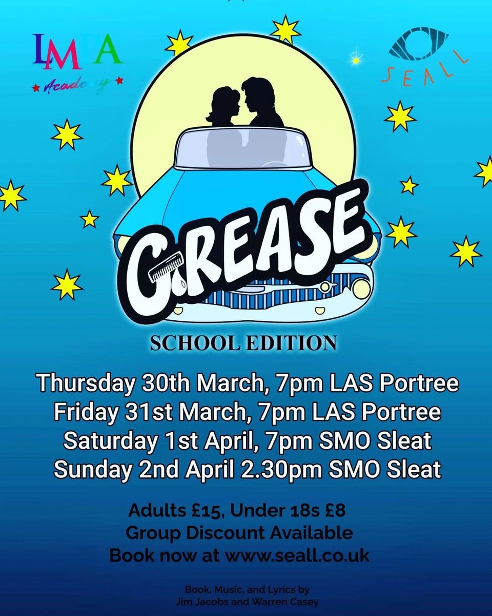 Grease is the word! ⚡️ Get ready to sing and dance along to all your favourite hits from this iconic musical! An outstanding show brought to you by @AcademyLmpa. 🎟 seall.co.uk/events/
