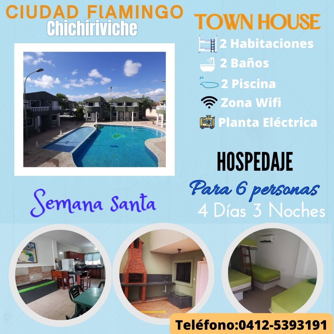 JuliaRiera27's tweet photo. Aprovecha esta promoción
Para grupo familiar!👥
Disfruta  estás vacaciones! 
Te esperamos en ciudad Flamingo-Chichiriviche 🏝️🤽🏠
#Vacaciones
#SemanaSanta
#ServiciosDeHospedaje
#TurismoVenezuela
#Caracas
#Barinas
#Barquisimeto
#Maracay 
#Valencia
#Coro
#Acarigua https://t.co/62c0amprou