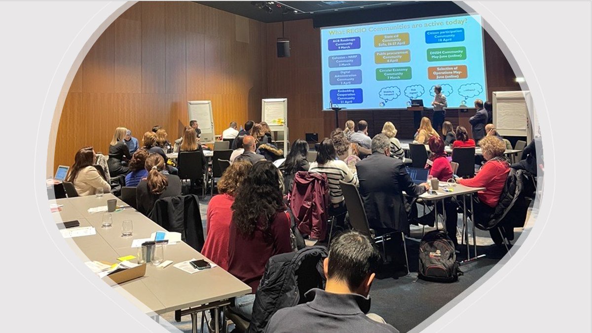 RegioCoP's tweet photo. The joint thematic meeting of the REGIO Peer2Peer Communities on #SelectionofOperations and #DNSH just concluded. Practitioners gathered in plenary session to sum up the work done and share the next steps for the Communities. 

Thank you all for your valuable participation! https://t.co/w4ID0a1SMy