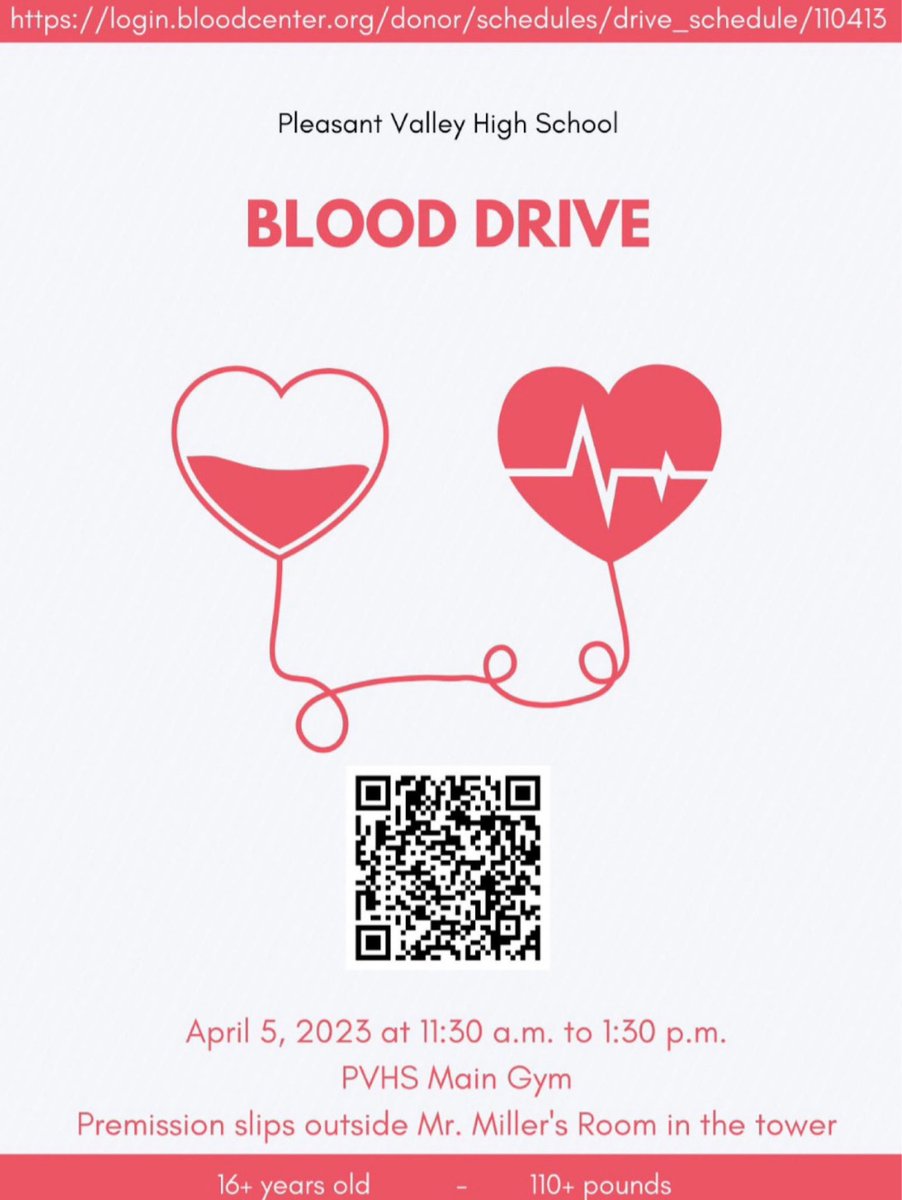 Hey Spartans it’s that time again! Help us support a great cause in donating blood! You need to be 16+ years old and at least 110 pounds. Invite family and friends to donate too! #SpartanNation