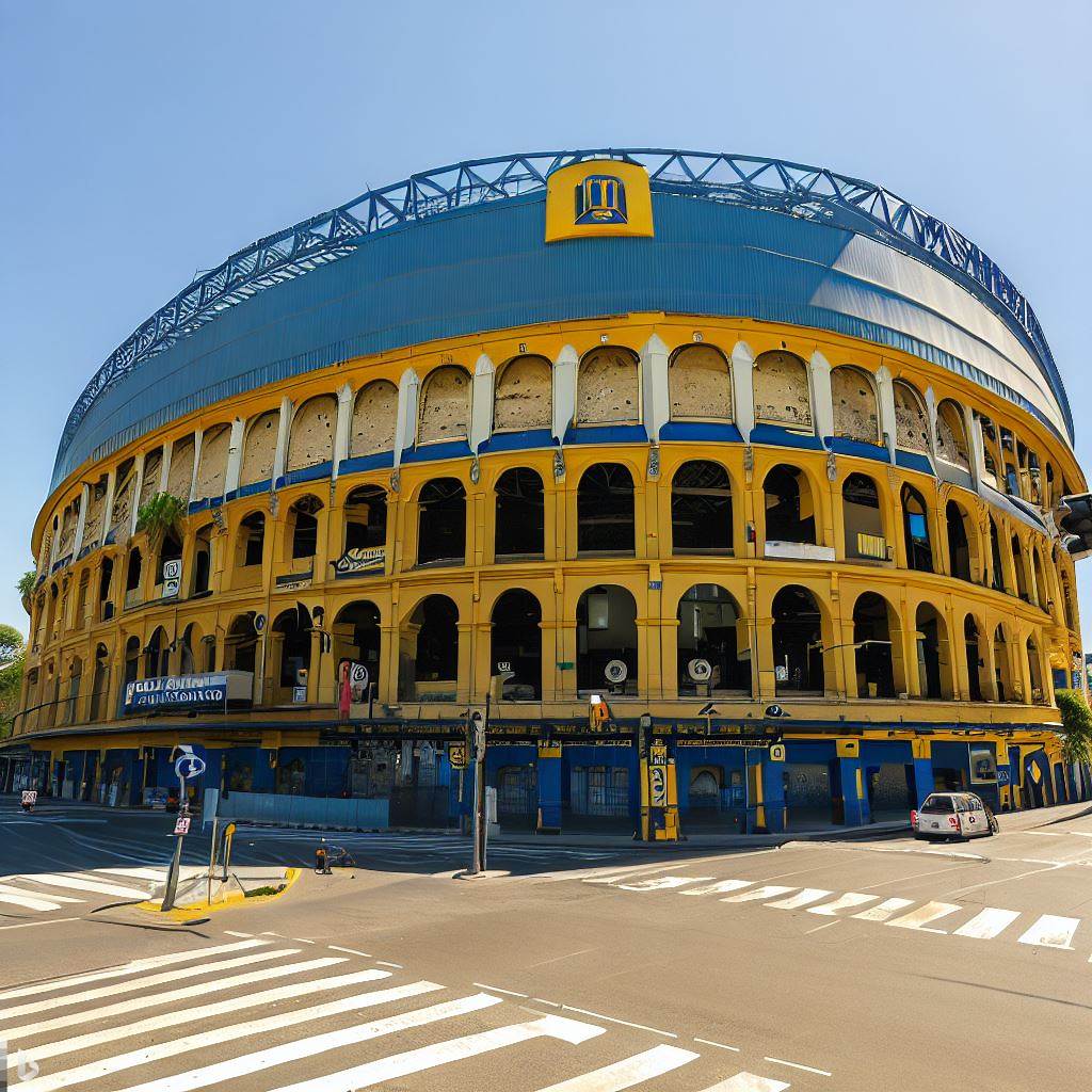 PlanetaBoca's tweet photo. 🏟️ Le pedimos a una inteligencia artificial que combine a La Bombonera con el Coliseo romano y nos dio estos resultados. ¿Cuál les gusta más?

📷 IA de Bing. https://t.co/gZ4w9aj8ko