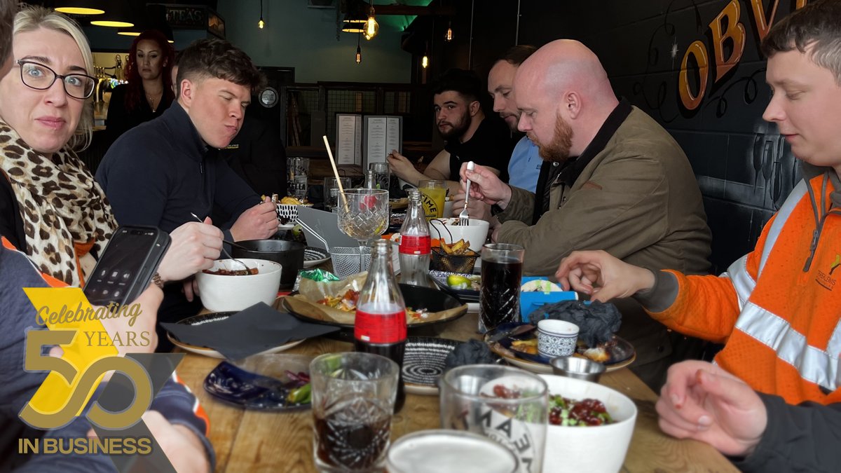 This truly is a momentous time for Derek Lewis Road Surfacing and here we are celebrating our 50th Anniversary with ‘Tapas and Snowdon’.
 #roadsurfacing #doncasterisgreat #50yearcelebrations