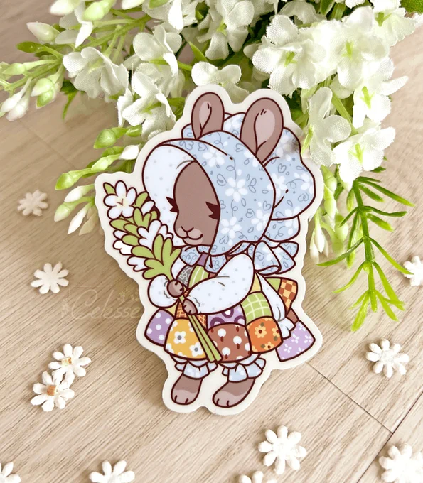 Cottagecore bunny stickers  