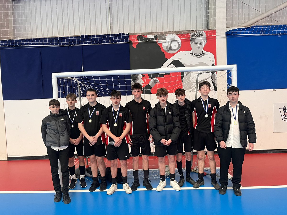 ChrisHallPE's tweet photo. Congratulations to the boys @CyresYr10 finishing in 3rd place in the @CCFC_Foundation futsal tournament. Well done lads @stcyrespe @StCyresSchool https://t.co/UHRcehRzt0