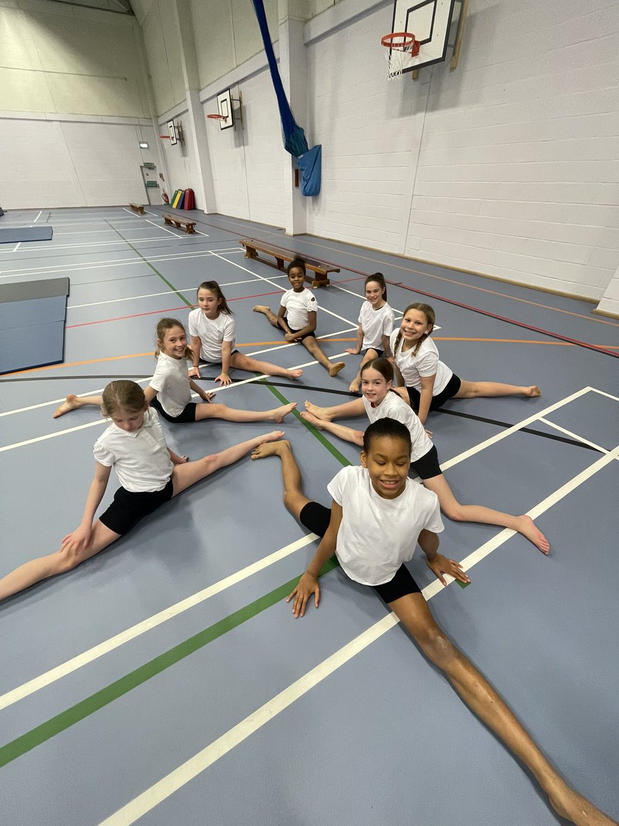 Year6Markeaton's tweet photo. Gymnasts… Assemble! 💪💪 Here are our wonderful gymnasts getting warmed up and ready for their competition. They are all a little nervous but they are representing our school wonderfully! #MPSPE #MPSMINDS https://t.co/xnXv98TJp2