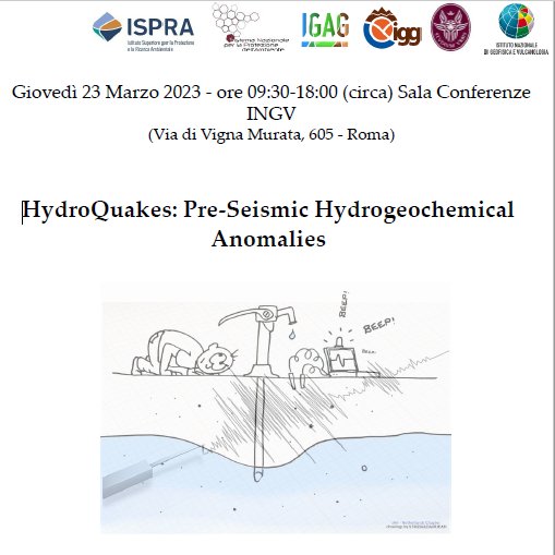 ISPRA_Press's tweet photo. Si è tenuto oggi a Roma presso la sede di INGV il workshop "HydroQuakes: Pre-Seismic Hydrogeochemical Anomalies" sui rapporti tra i #terremoti e i fluidi.
Durante la riunione di lavoro è stata presentata la nuova rete di monitoraggio idrogeochimica SNPA/INGV. https://t.co/KC5rnUUFZ5