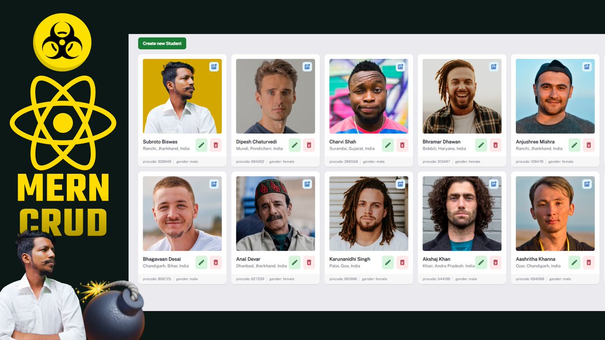toofani_coder's tweet image. Create Such a MERN Stack - CRUD Application Which is Not Yet on the Entire YOUTUBE nor on UDEMY
Thank you @HookForm @MUI_hq
full tutorail lnkd.in/dhwJJwrS
#100daysofcode #100daysofcodingchallenge #javascript #reactjs #reactjsdeveloper