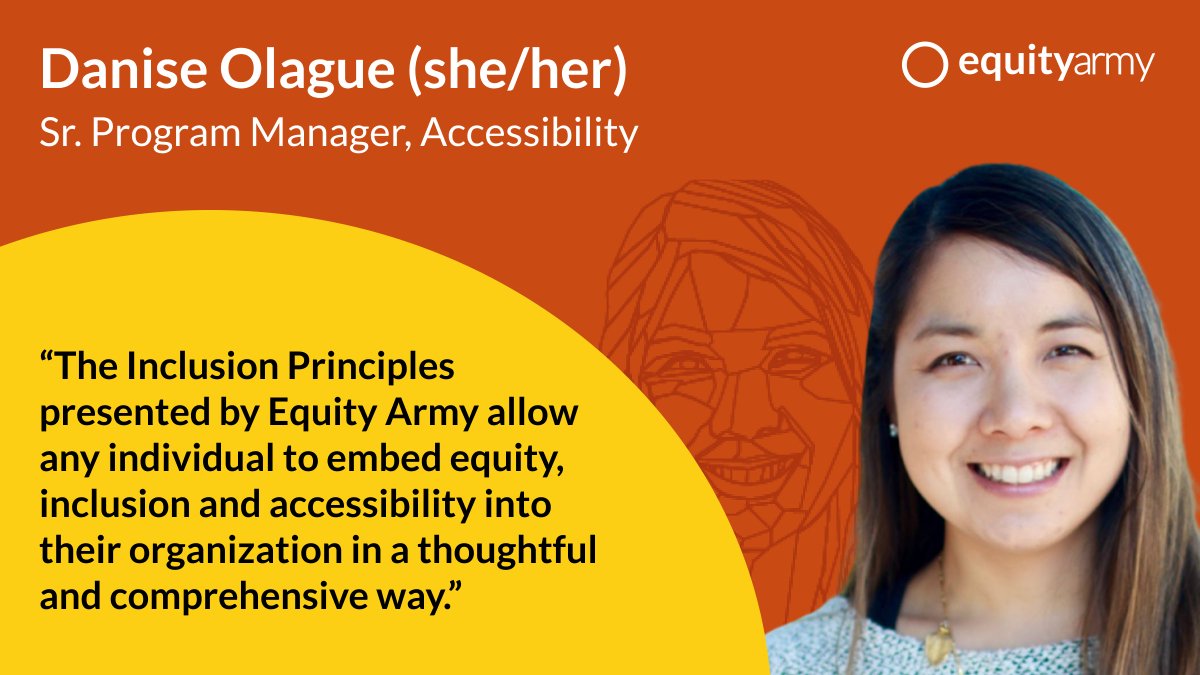 Equity Army (@equityarmy) on Twitter photo One more Inclusive User Research participant who really helped make our website #accessible and #inclusive is Danise Olague <a href="/daniseEDU/">Danise Olague</a>. She tested the website with magnification and voiceover technology to ensure that it works well for people who are blind or have low vision. One more Inclusive User Research participant who really helped make our website #accessible and #inclusive is Danise Olague <a href="/daniseEDU/">Danise Olague</a>. She tested the website with magnification and voiceover technology to ensure that it works well for people who are blind or have low vision.
