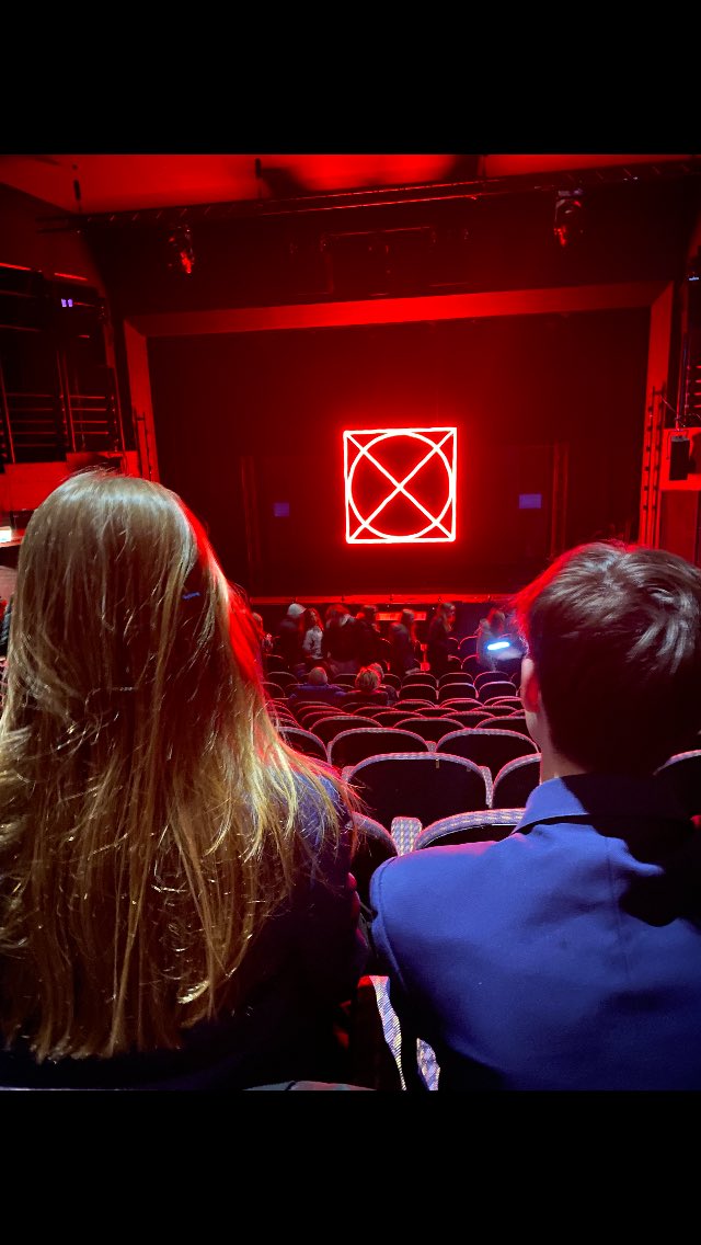 Twynham and TGS GCSE drama students experiencing the magic of live theatre.