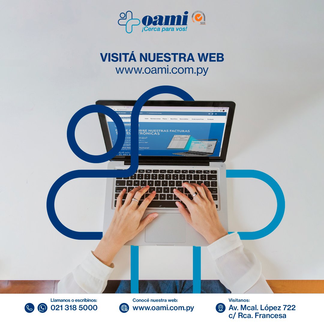 OamiPy's tweet photo. Visitá nuestra web para informarte sobre nuestro planes, guía médica y más.
🌐 https://t.co/K6keBg4QEU https://t.co/XxaOTPLepD