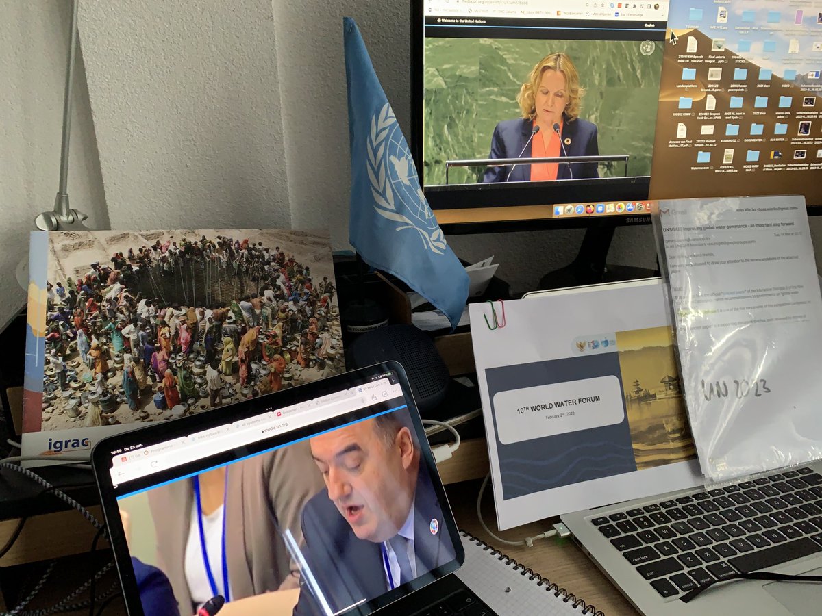 Multi screen Integrated water governance. How to solve the global water and climate problems? We have the knowledge, the technology and even the finance. What we need is the governance “The greatest threat lies in ourselves” ⁦<a href="/henkovink/">Henk Ovink</a>⁩ ⁦<a href="/UNIGRAC/">IGRAC</a>⁩ ⁦<a href="/unescoWATER/">unescoWATER</a>