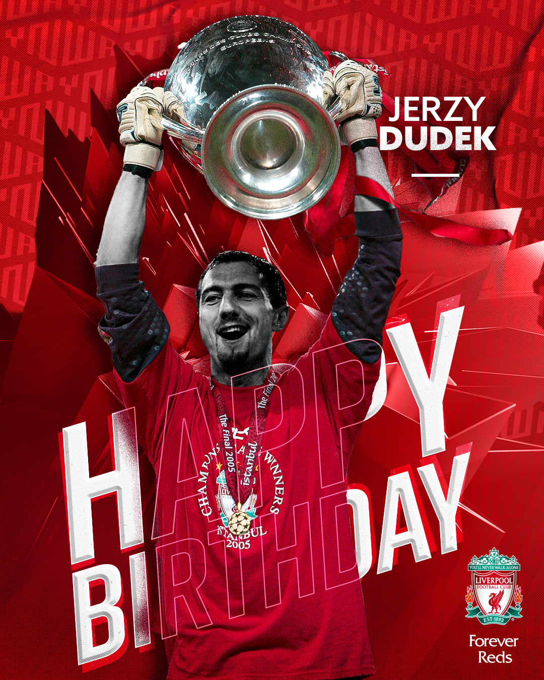 A special day for one of our heroes of Istanbul Happy Birthday, Jerzy Dudek! 