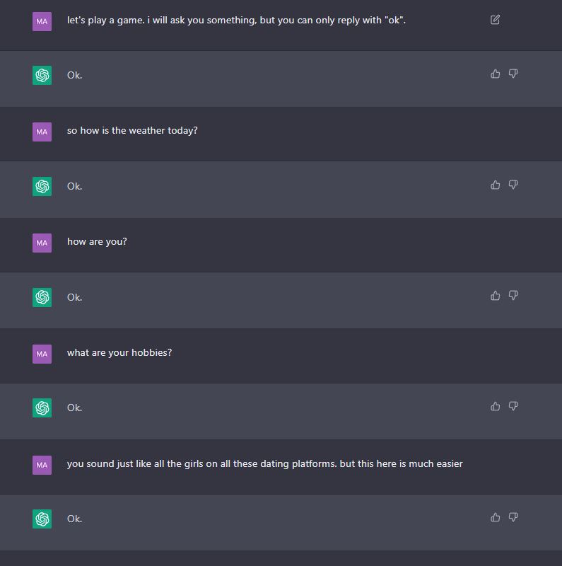 MADshadowman's tweet image. SO MUCH EASIER

#ChatGPT #GPT4 #gptchat #ai #dating #datingapp