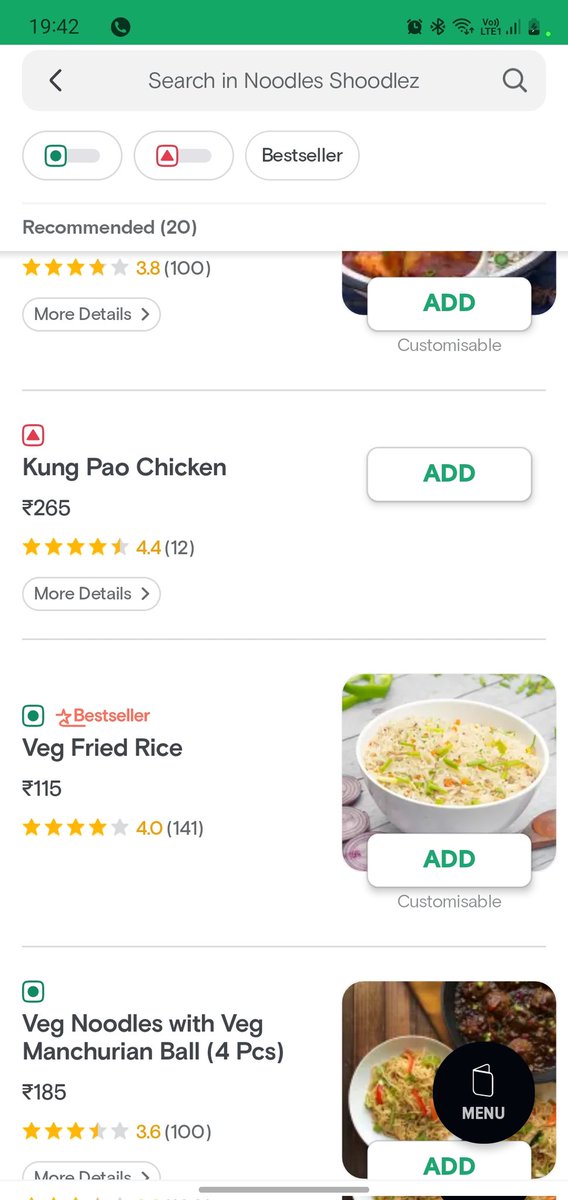 zayuforever's tweet image. Look how @Swiggy is cheating it&apos;s customers by increasing the prices of the items of the exact same restaurant which is available at a lower price on @zomato 
@BandBajaateRaho @sumanshil13 @RajdeepSinha18