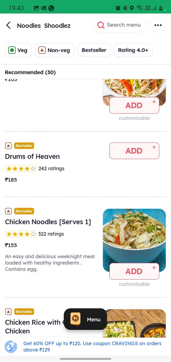 zayuforever's tweet image. Look how @Swiggy is cheating it&apos;s customers by increasing the prices of the items of the exact same restaurant which is available at a lower price on @zomato 
@BandBajaateRaho @sumanshil13 @RajdeepSinha18