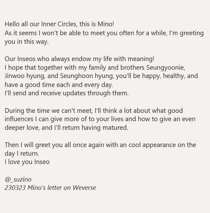 _suzino's tweet photo. Because this may be the last time I'm translating Mino's handwriting for a while... 😢

#30프레임_1초정도_송민호_다시만날봄까지
#InfinityAndBeyondWithMINO https://t.co/Mox4HUAmdd