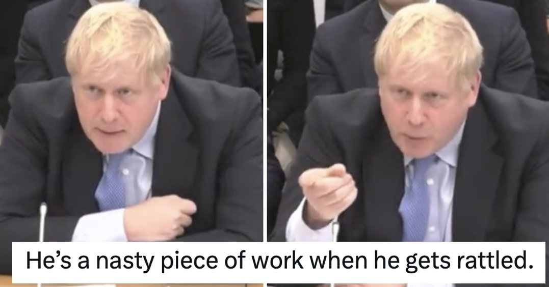 ThePoke's tweet photo. If you only watch 36 seconds of Boris Johnson’s Partygate testimony, make it this
https://t.co/AVD7vMT4Jp https://t.co/cEVtdRW6WP