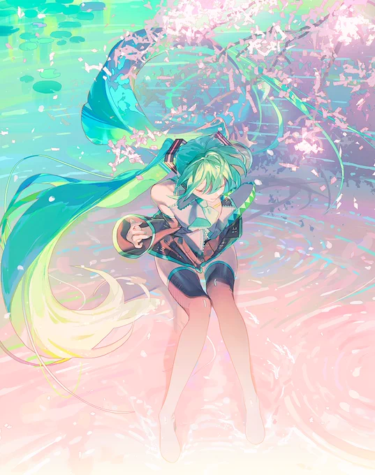 #三億アカウントの中から私を発掘してください 初音ミクを描きましょう 