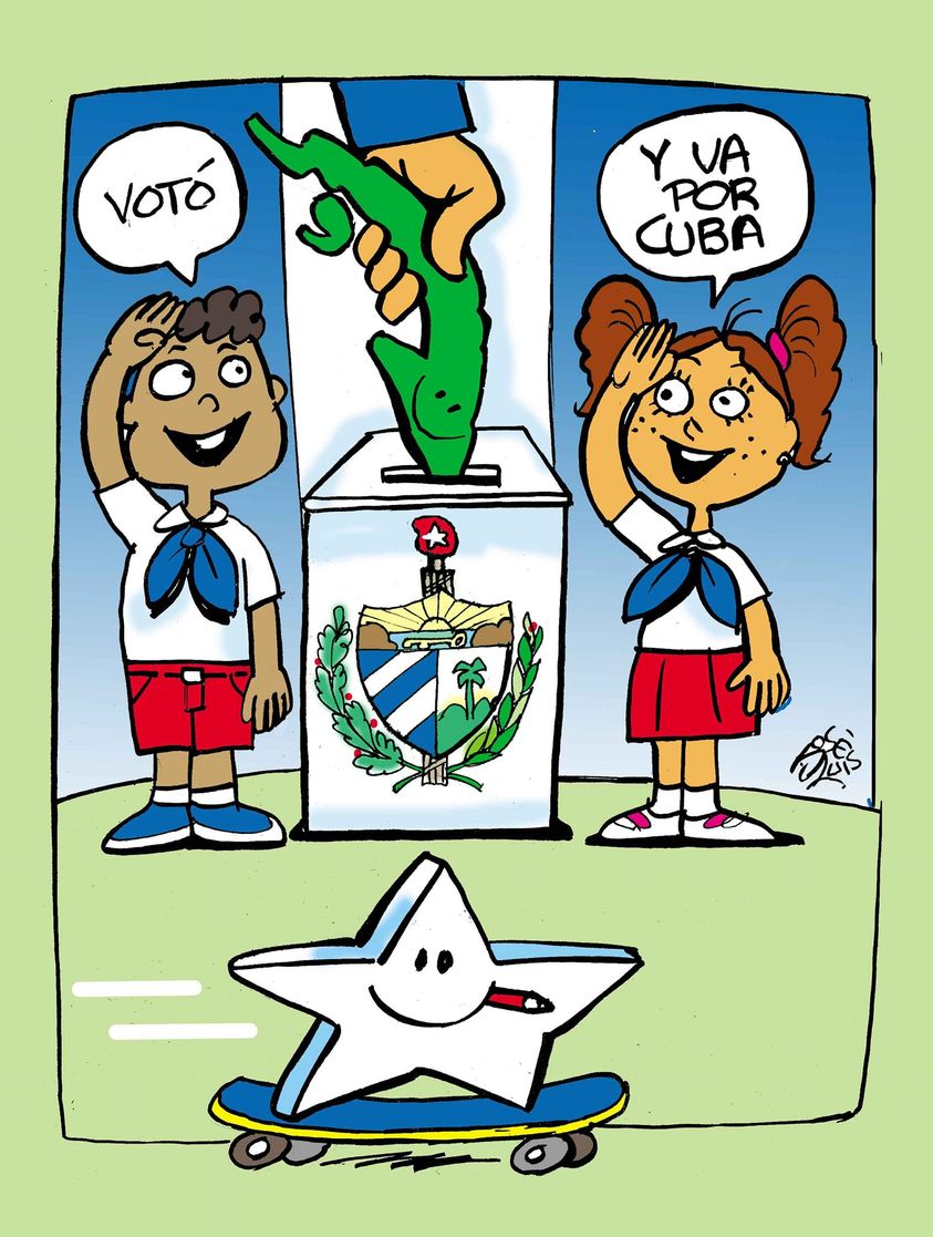 AylinAlvarezG's tweet photo. El #VotoUnido  también es expresión de la familia cubana, que es baluarte de unidad y sentido de país, por eso somos más fuertes y patriotas #VotoXTodos #MejorEsPosible @UJCdeCuba

 @DiazCanelB

 @DrRobertoMOjeda https://t.co/bdhKIkPZT4