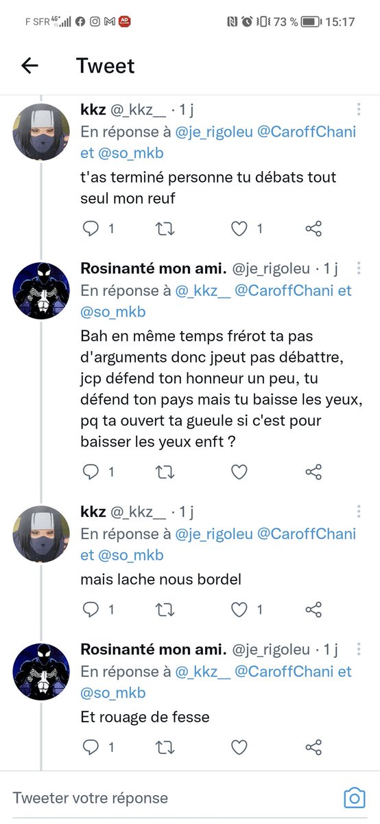 je_rigoleu's tweet photo. @_kkz__ @Micka9521 @VarifyN @TiboInShape Chuis désolé frérot mais c bien toi qui répondais alors que je parlais avec quelqu'un d'autre, tu t'es ramené pour soutenir quelqu'un enft https://t.co/cqo2JnOfJ0