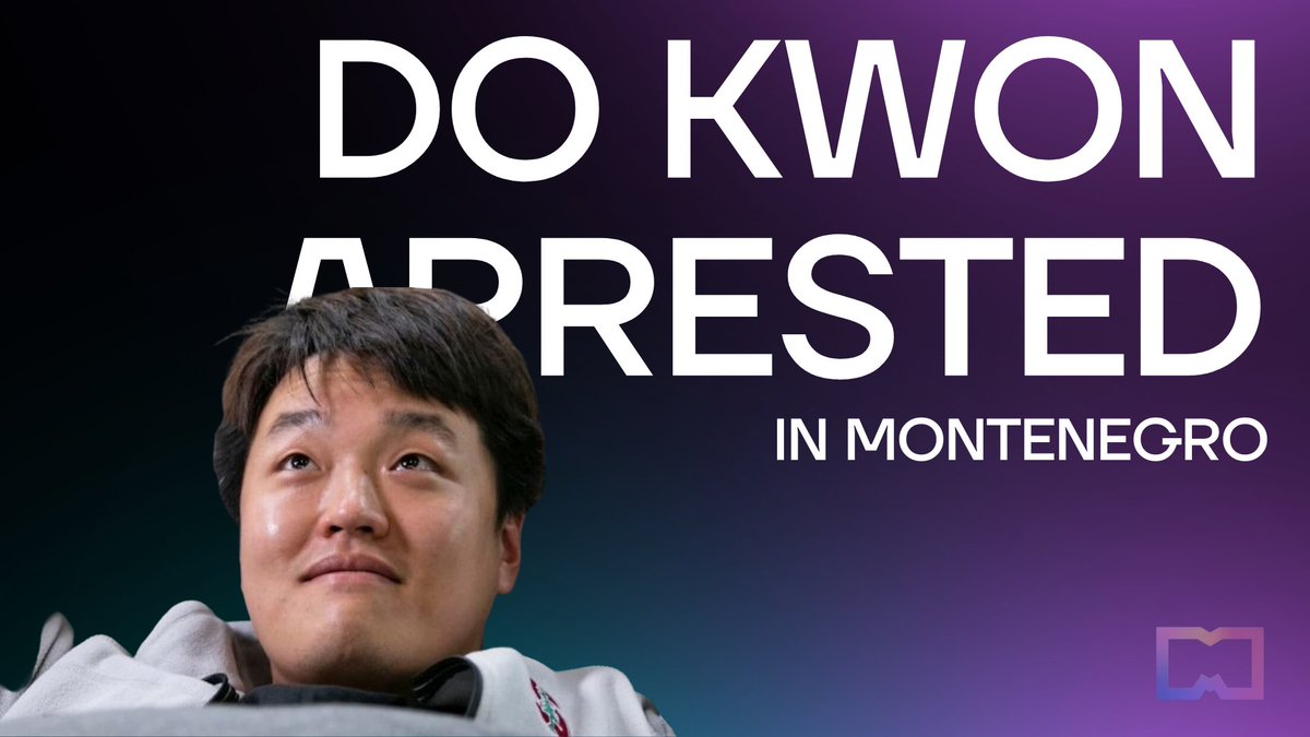 Do Kwon Arrested in Montenegro 

Filip Adzic, Montenegro's Minister of the Interior, announced that an individual suspected to be <a href="/terra_money/">Terra 🌍 Powered by LUNA 🌕</a> co-founder <a href="/stablekwon/">Do Kwon 🌕</a> has been arrested within the Balkan nation's borders.

#DoKwon #TerraLuna #Montenegro