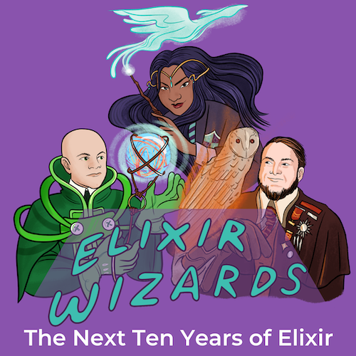 smartlogic's tweet photo. 👏 We're back! It's Season 10 of the Elixir Wizards podcast! 

Sundi, Owen, and Dan discuss the season theme, The Next 10 Years of Elixir, what they hope to see, and experiences that inform their predictions.

Full episode: https://t.co/BvDwnPMju5 

 #myelixirstatus #elixirlang https://t.co/oRWWhma61T
