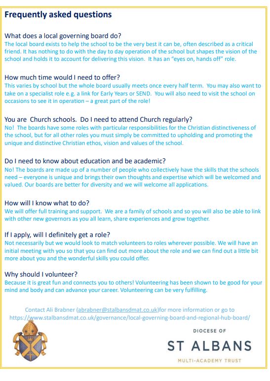 Are you interested in becoming a Governor in one of our schools? If so, this information is for you! #lovethisschool 🥰