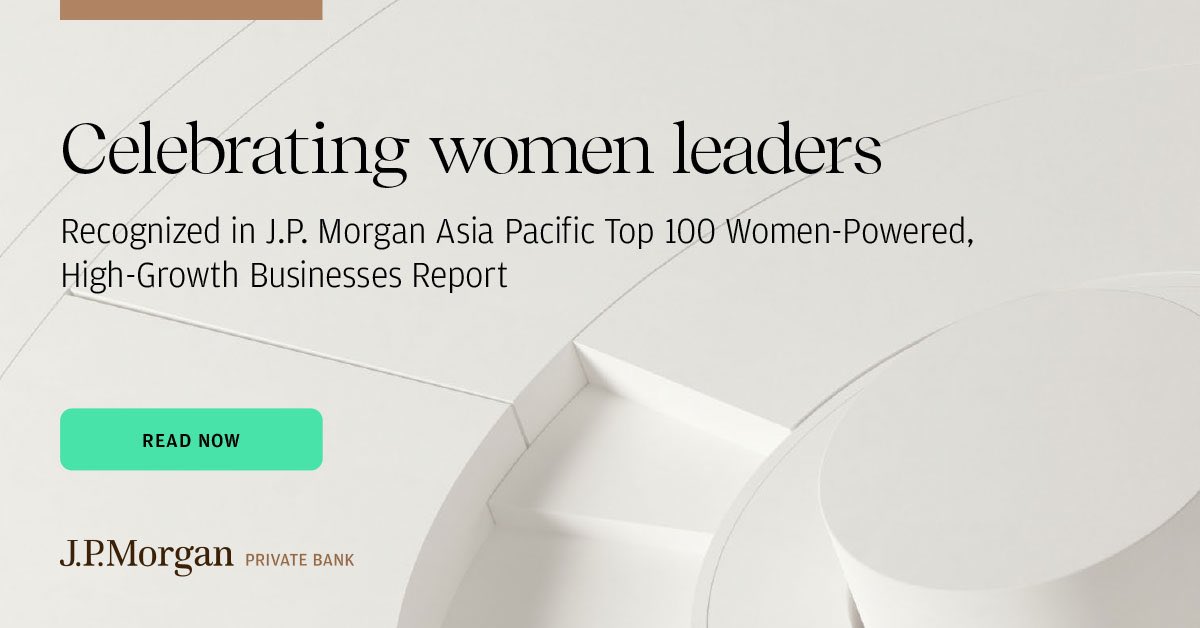Thank you <a href="/jpmorgan/">J.P. Morgan</a>  for recognizing us as one of the Top 100 Asia-Pacific Women Powered High Growth Businesses. Truly honoured <a href="/X0PAAI/">X0PA AI</a> is  chosen from over 850 companies in the region and after the due diligence by Ernst &amp; Young.