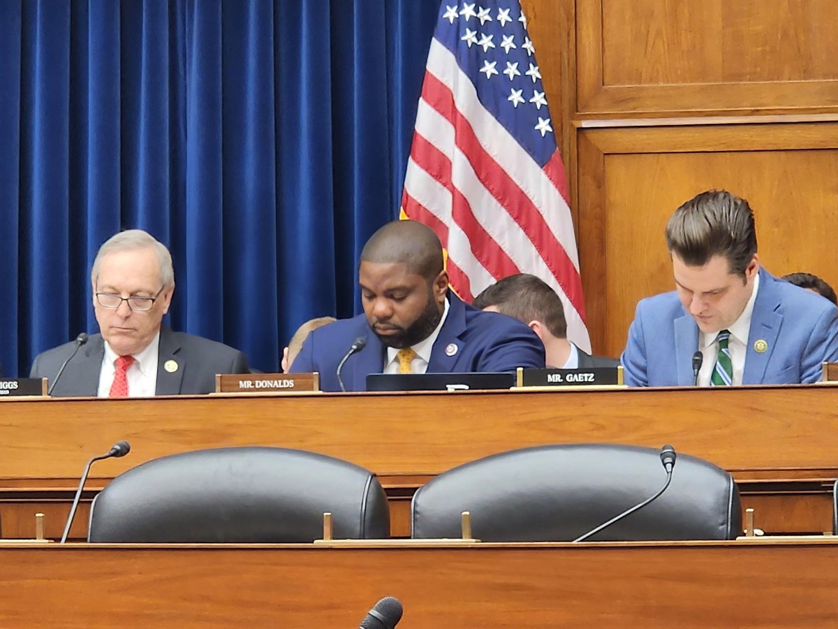 Congressman Biggs, Donalds, and Gaetz preparing to defend gun owners and the 2A in the House Judiciary / Oversight ATF hearing.

#ShallNotBeInfringed
