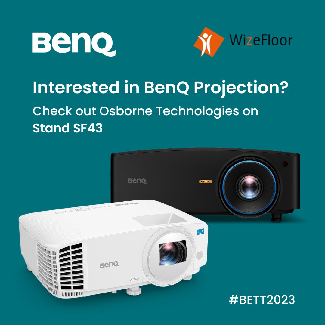 Experience interactive fun for everyone with WizeFloor, featuring BenQ projectors! 🥳

Drop by <a href="/osbornetech/">Osborne Technologies</a> at Bett next week to discover @WizeFloorOne, an interactive surface encouraging play, movement, communication and collaboration.

🔗 bit.ly/3FKZoZE

#bett2023