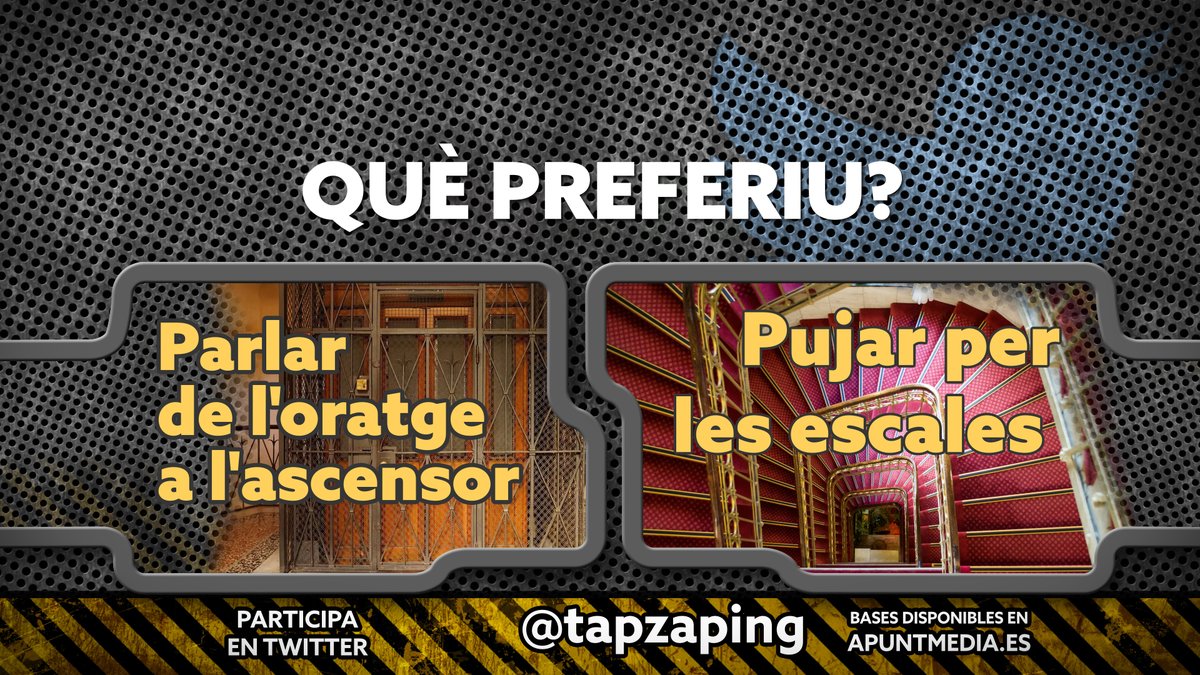Concurs diari en marxa! 
Vols un lot de productes d'<a href="/apunt_media/">À Punt</a>? 

Per a participar has de:
1. Seguir el nostre compte de Twitter.
2. Votar l'enquesta.
3. Retuitejar-la.

Vos esperem esta vesprada a les 19:15 h en #TÀPZàping

Bases legals: apuntmedia.es/bases-sorteig-…