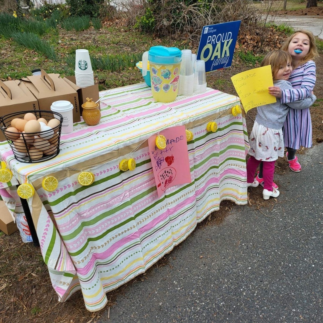 We're throwing back to spring break when Betty '36 &amp; her sister hosted a lemonade stand to raise money for Collegiate's Day of Giving. They raised over $100! 

We love to see philanthropy in action with our youngest learners! Way to go, Betty!