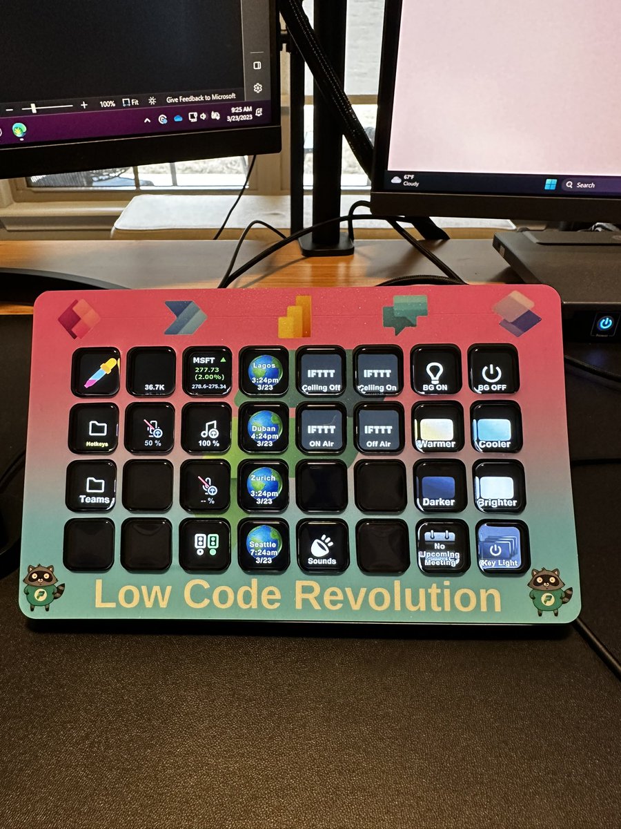 aprildunnam's tweet image. If you’re thinking of getting a custom skin for your @elgato #StreamDeck do it! I love how my #PowerPlatform #LowCodeRevolution skin turned out 🥰
