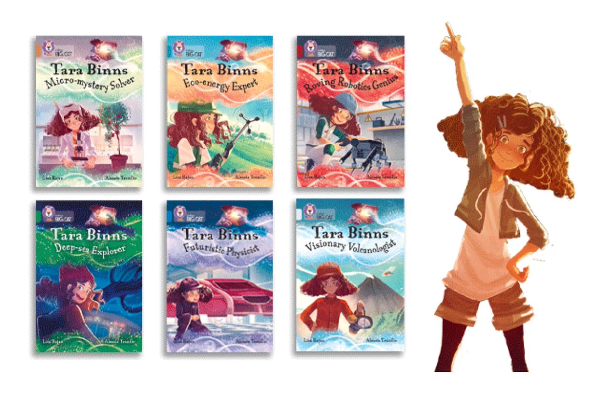 For my latest Tara Binns books, she tries out jobs that involve STEM of the future - plastic biodegradation, AI, robotics, renewable energy, mag lev and biodiversity. And also volcanoes... because VOLCANOES!!!
